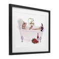thumbnail image 2 of Stupell Industries Glam Woman with Wine Bath Black Framed Print Under Glass, 16 x 13, by Ziwei Li, 2 of 8