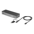 thumbnail image 1 of StarTech.com USB-C & USB-A Dock, Hybrid Universal Laptop Docking Station with Dual Monitor Display 4K 60Hz HDMI & DisplayPort, 60W Power Delivery, Gigabit Ethernet, Windows, Mac, Chrome - 4K USB Type-C Dock (DK30C2DPPD) - Docking station - USB-C - 2 x HDMI, 2 x DP - GigE, 1 of 12