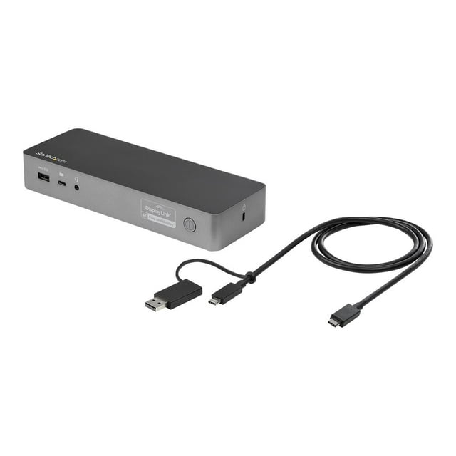 StarTech.com Dock USB-C & USB-A, Station d'Accueil Universelle Hybride pour Ordinateur Portable avec Double Écran 4K 60Hz HDMI & DisplayPort, 60W Power Delivery, Ethernet Gigabit, Windows, Mac, Chrome - Dock USB Type-C 4K (DK30C2DPPD) - Station d'Accueil - USB-C - 2 x HDMI, 2 x DP - 1GbE