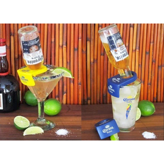 Corona Extra CoronaRita Drink Clips, Set of 4, Yellow, Fits Goblet