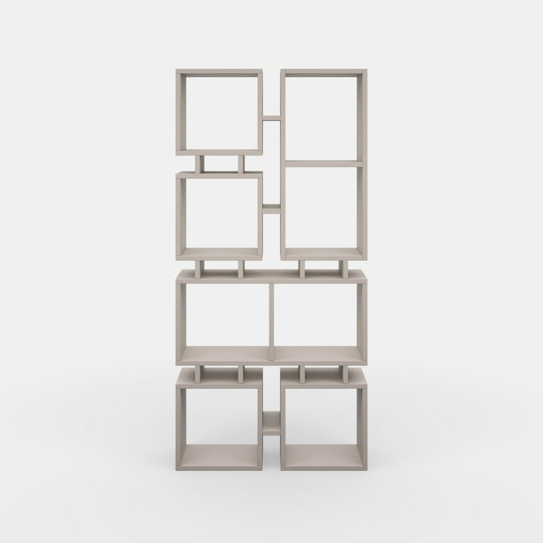 Home Ada Furniture Shelf Light Tier Bancroft 4 Open Decor Bookcase Mocha Modern