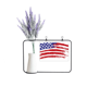 thumbnail image 1 of Stars and Stripes Bend America pais bandera Tarjeta de jarrón de lavanda artificial, 1 of 3