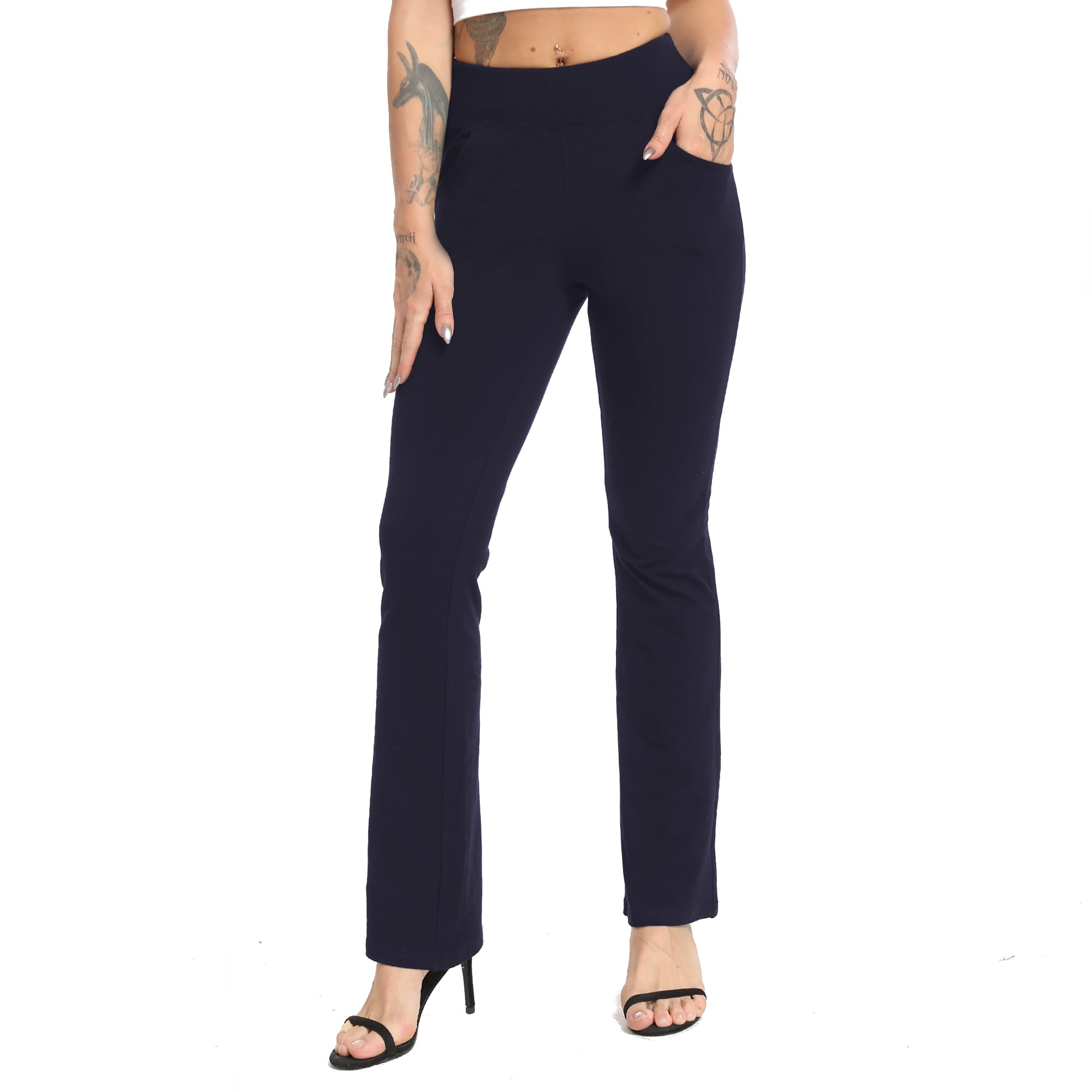 FITTOO Women's Bootcut Yoga Pants High Waist Workout Pants with Pockets