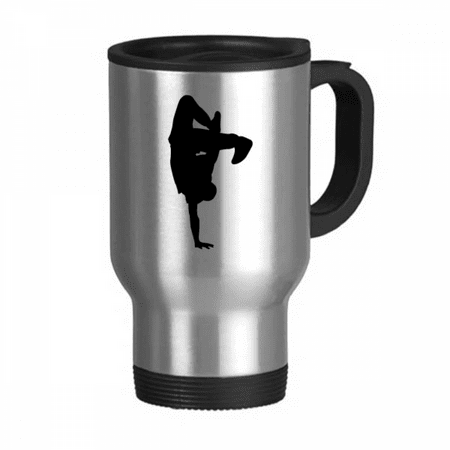 

Jumping Dancer Sports Breaking Travel Mug Flip Lid Stainless Steel Cup Car Tumbler Thermos