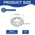 thumbnail image 2 of Uxcell M3 Internal Tooth Lock Washers, 150Pcs 304 Stainless Steel Serrated Washers Assortment Kit, 2 of 7
