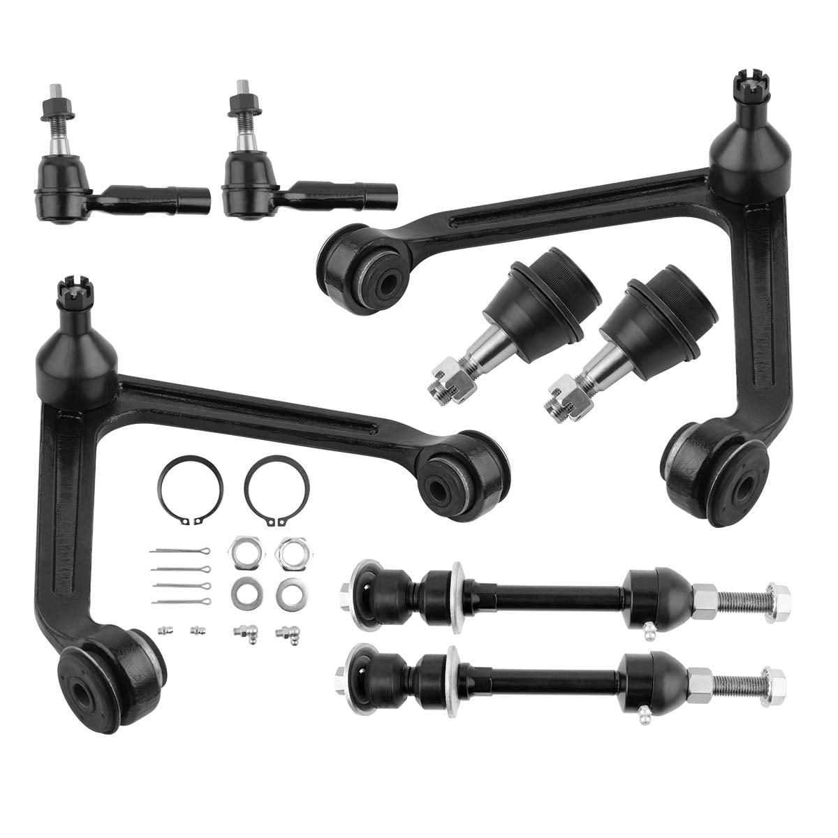 12 Pc Suspension Kit for Dodge Ram 2500/3500 Control Arms Tie Rod End Ball Joint
