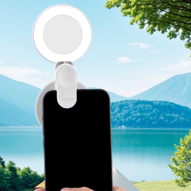 BKER Mobile Phone Light Selfie Use Rear Camera Camera Gadget Mini Folding Portable Rechargeable