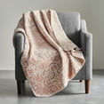thumbnail image 2 of Better Homes & Gardens Jacquard Chenille Throw, 50"x 60", Blush, 2 of 4