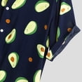 thumbnail image 5 of JINMGG Mens Tops under $5,Mens Funny Printed Turn Down Collar Short Sleeve Casual Shirts,Black M, 5 of 7