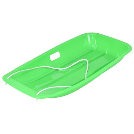 - Gymax Kids Snow Sled Boat Sledge Winter Toboggan Downhill Sprinter 2 Handles Pull Rope