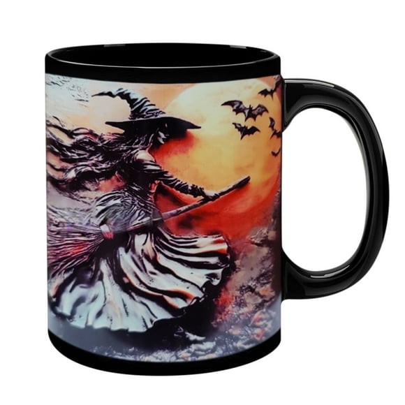 Wuztai Deals 90% off Personalized Halloween Witch Mug Custom Halloween Coffee Halloween Giftt Spooky Halloween Gifts For Women Girls Family Friend Clearance