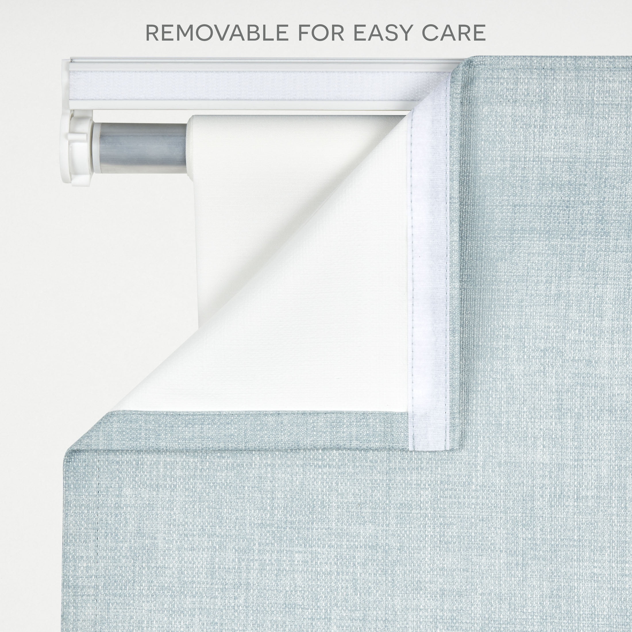 Exclusive Home Acadia Blackout Roman Window Shade, Aqua, 27"x64"