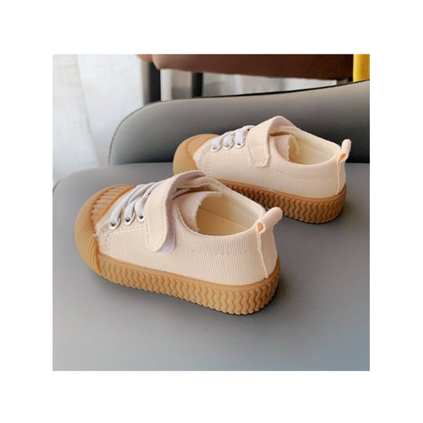 MAWCLOS Kids Flats Comfort Canvas Sneakers First Walker Comfortable Walking Shoes Non slip Sport Casual Sneaker Beige 3C Walmart