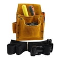 thumbnail image 1 of braveheart Leather With Heavy-Duty Pouch Design. Multi-Functional Utility Worker's Tool Wear, Fabric. For Maintenance Technicians, Single-pocket style, 1 of 4