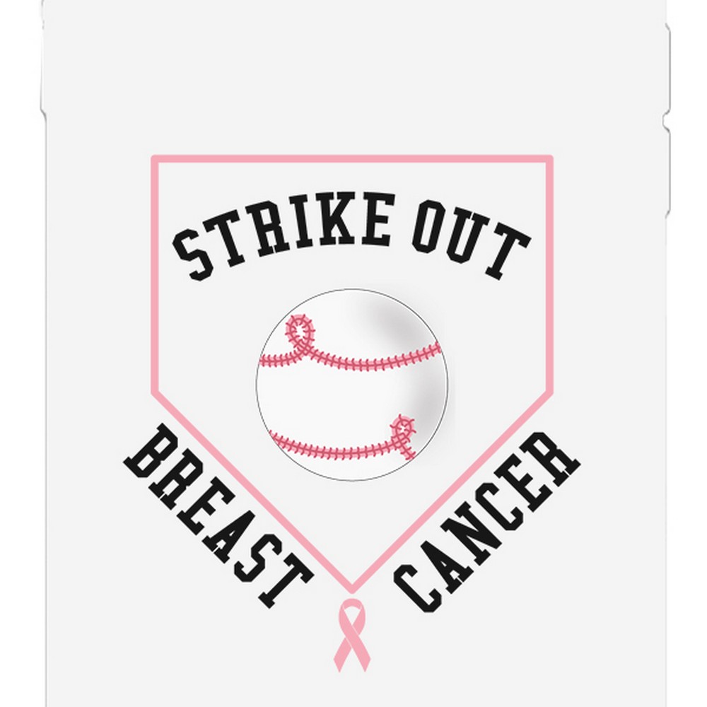 Strike Out Breast Cancer Awareness Baseball Fighters Ribbon Pink T