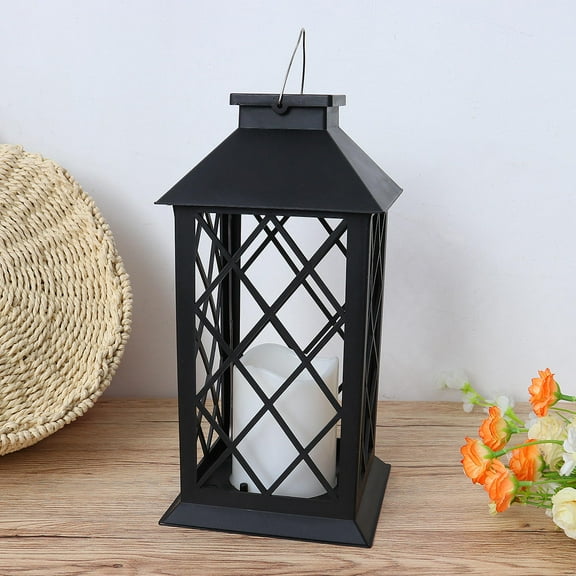 HONITANO 1Set Solar Lanterns with 11.8 x 11.8 x 6.9in Size for Patio and Yard Decoration