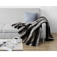thumbnail image 5 of Christian Siriano Luxury Faux Fur Throw with Gift Box in Black Ombre, 5 of 5