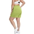 thumbnail image 3 of Aiyino Women's Plus Size Running Shorts Casual Summer Athletic Workout Shorts High Waisted Gym Yoga Lounge Shorts Pants L-5X, 3 of 6