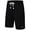 Black, variant on Men's Cotton Shorts Casual Elastic Waist Drawstring Summer Beach Vacation Yoga Golf Shorts with Zipper Pockets