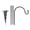 Black 1 Pack, variant on Shepherd-Hooks for Bird-Feeder Lantern -Hook Garden-Stake - Stand, 28 cm-68 cm, Green
