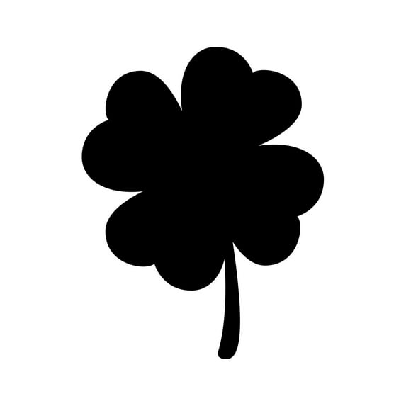 4 Leaf Clover Sticker Decal Die Cut - Self Adhesive Vinyl - Weatherproof - Made in USA - Many Color and Sizes - lucky luck of the irish