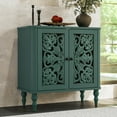 thumbnail image 2 of MROJISC 31.5''Retro Sideboard Buffet Storage Cabinet, Kitchen Storage Cabinet with 2 vintage floral carving Doors, Accent Cabinet, 2 of 7
