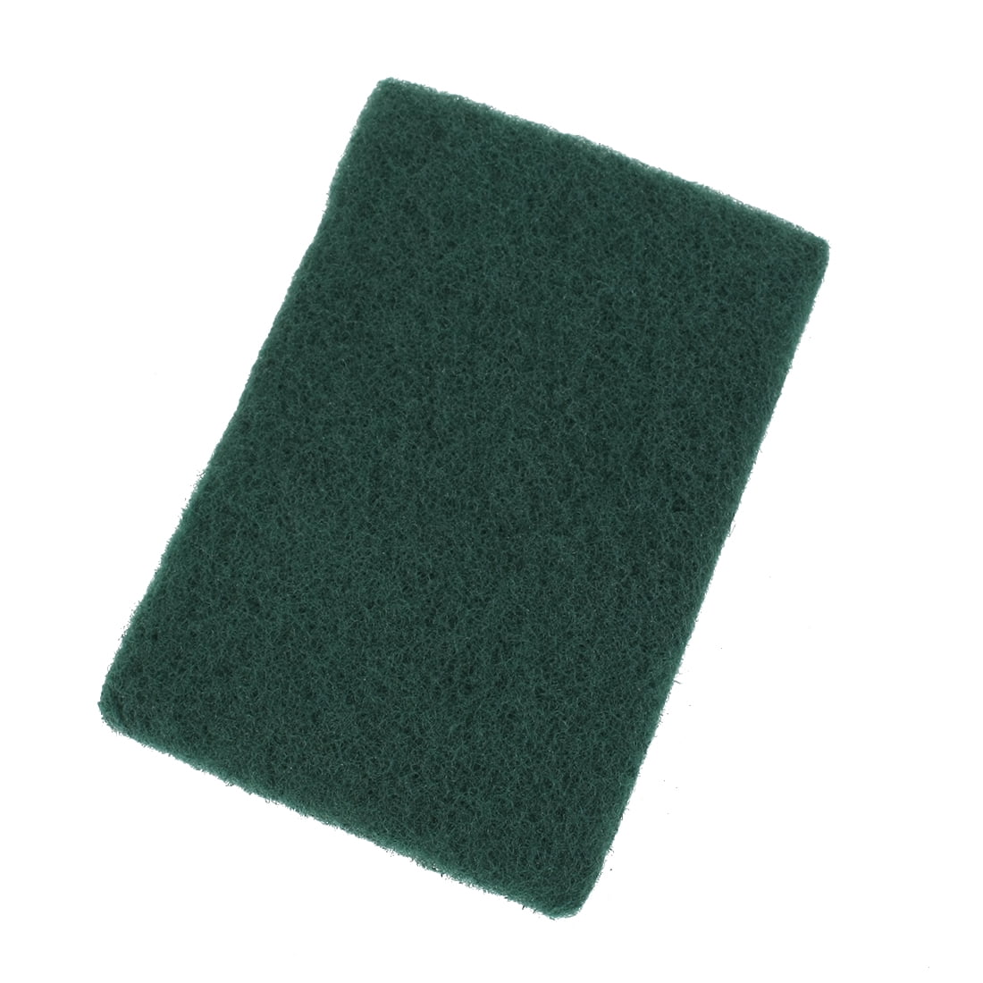 Unique Bargains Kitchen Bowl Dish Rectangle Sponge Scourers Cleaning Pads Green 10 PCS