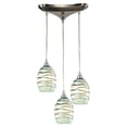 thumbnail image 2 of Elk Home 10-Inch Wide Vines Mini Pendant, Transitional, Satin Nickel, 2 of 3