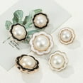 thumbnail image 6 of 10Pcs Plastic Ornaments Sewing Button Pearl Clothing Buttons Needlework Sewing Accessories Shirt Buttons WHITE 25MM, 6 of 8