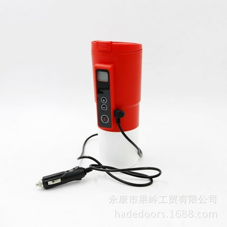

Smart Temperature Control Travel Coffee Mug Electric heated Travel Mug 12V Stainless Steel Tumbler Smart Heating Car Cup Keep Milk Warm Easily Washing