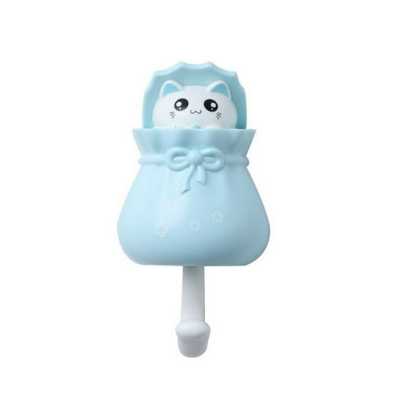 Perchero Gancho Organizador En Forma De Gato Azul HappyWare 100115_3