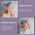 thumbnail image 5 of KONTONTY Elegant Hats For Women Women Beret Hats Fashion Purple Felt 1 Set, 5 of 8