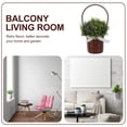 thumbnail image 4 of Weiweiguan 3Pcs Hanging Flower Baskets Imitation Rattan Woven Planter Wall Decoration, 4 of 6