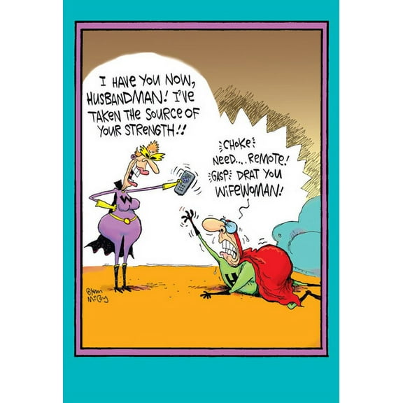 Nobleworks Husbandman & Wifewoman Funny / Humorous McCoy Bros Father's Day Card