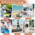 thumbnail image 6 of 3Pcs Wet Dry Bag with Wrist Strap Reusable Waterproof Wet Bag for Baby Cloth Diaper Swimming Travel and Laundry (Grey), 6 of 10