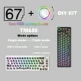 thumbnail image 6 of Zeiwohndc LK67/KF068 Mechanical Keyboard Kit Cord Backlit Hot Swap Keyboard, 6 of 19