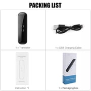 GUYUTING 144+ Language Smart Translator Device Bluetooth 4.2 Rechargeable Portable Voice/Text/Photo Translation for Travel Learning 99%