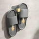 thumbnail image 4 of Organizador para sandalias de baño montado en pared sin taladro | Soporte adhesivo de plástico para zapatos para baño, RV, entrada | Almacenamiento colgante que ahorra espacio | Capacidad para 1 par, 4 of 6