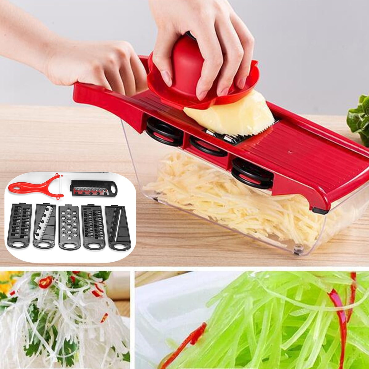 10 In 1 Kitchen Vegetable Cutter Manual Vegetable Slicer Chopper Onion