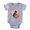Heather Grey, variant on CafePress - FIN German Shepherd Puppy Bff Baby Football Bodysu - Cute Infant Baby Football Bodysuit