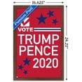 thumbnail image 3 of Trends International Vote - Trump/Pence 2020 Wall Poster 16.5" x 24.25" x .75" Mahogany Framed Version, 3 of 5