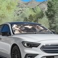 thumbnail image 3 of Jeiento Funny Husky Windshield Sunshade Car Front Sunshade Blocks Sun Visor Foldable Front Window Cover Sun Visor Keep Your Vehicle Cool Fit Car Front Window for Trucks SUV Van, 3 of 7