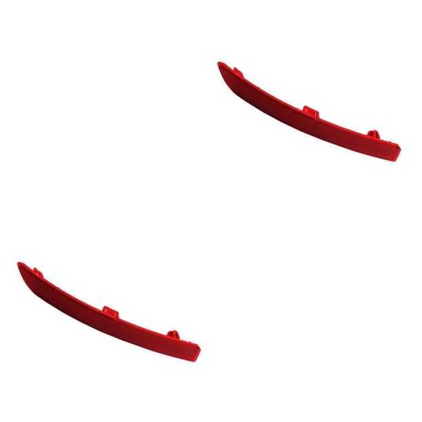 Riwesomey Reemplazo del reflector derecho/izquierdo de la cubierta del parachoques trasero para F10 2010-2013 F18 2014-2016 63147318556 63147318555 rojo 2piezas Riwesomey CBP044145