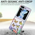 thumbnail image 3 of for Samsung Galaxy Z Flip 5 2023 Butterfly Case, Cute Print Pattern Shockproof Slim Silicone TPU Clear Women Girls Drop Protective Phone Case Cover for Samsung Galaxy Z Flip 5 5G, Yellow, 3 of 6