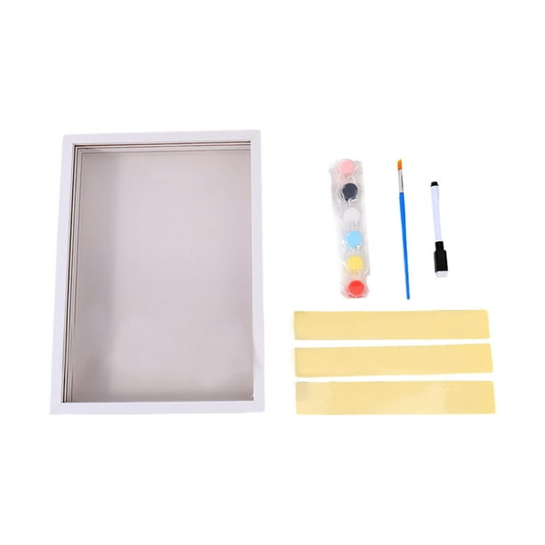 Marco de impresión artística para bricolaje, de huellas familiares transparentes, único, recuerdo hecho a mano, marco de recuerdo artesanal para
