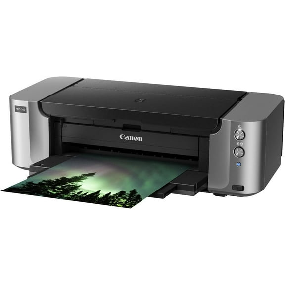 Restored Canon PIXMA PRO-100 Wireless Professional Inkjet Photo Printer with USB & Ethernet Connectivity 8 Dye-Based Ink System, 4800 x 2400 dpi, AirPrint Compatible - 6228B002 (Refurbished)
