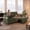 Green, variant on 73" Queen Sleeper Sofa Bed, Black Corduroy Pull Out Couch,3-in-1 Convertible with Table, USB & Storage, for Living Room, Apartment, Balcony, RV