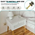 thumbnail image 5 of DECORNIJIA Drawer Handle Rustic Cabinet Knobs White Kitchen and Bedroom 1.30X1.30X1.20in, 5 of 8