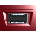 thumbnail image 2 of Carolina Football Panthers - 12" x 6" Standard Size - Chrome Metal License Plate Frame, 2 of 7