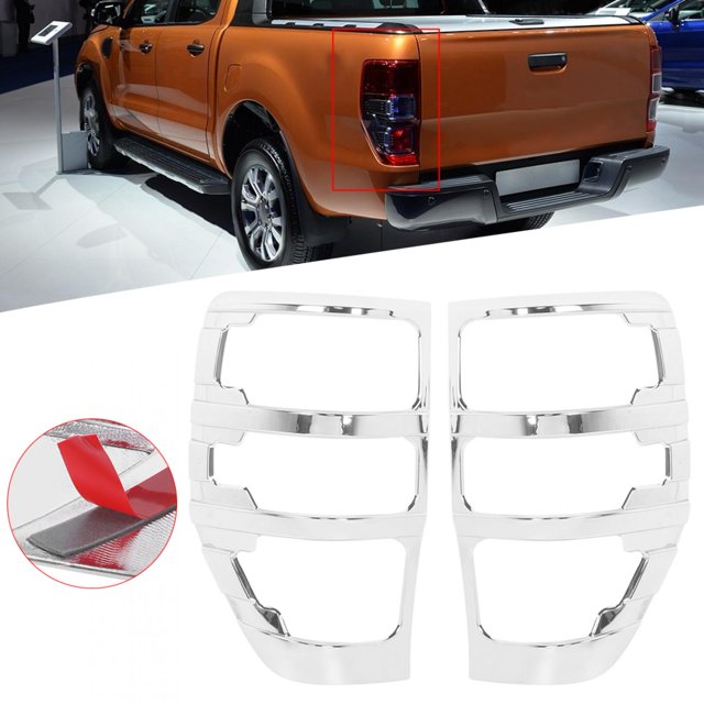 Embellecedor de luz de coche para Ford, 2 piezas, embellecedor de luz trasera, cubierta de luz trasera, embellecedor de luz trasera, probado profesionalmente